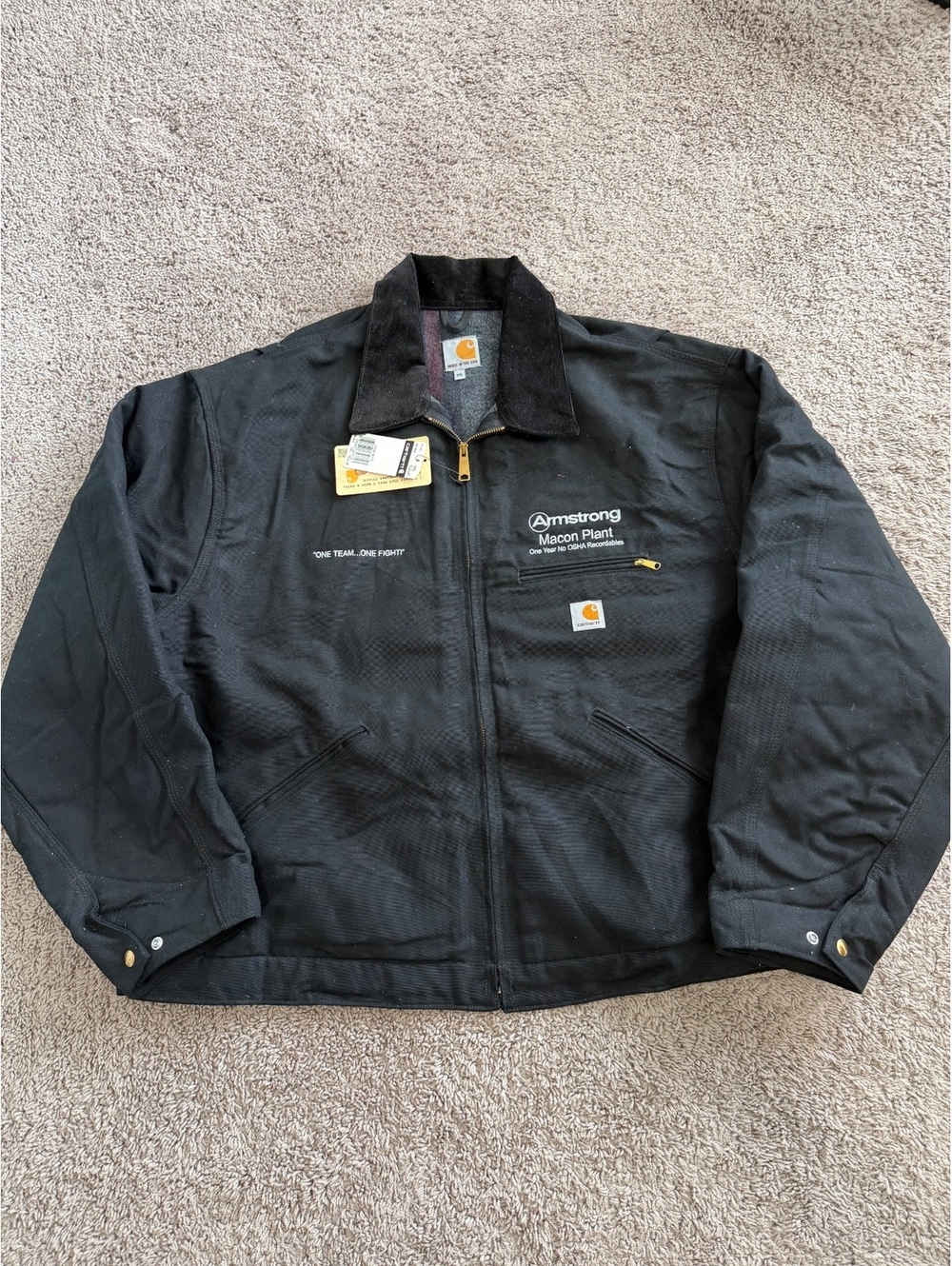 Vintage Y2k Carhartt J01 BLK Detroit Jacket Blanket Lined